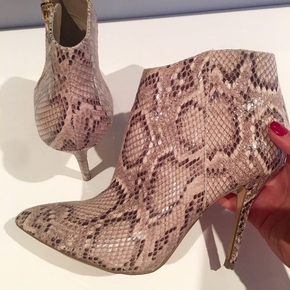 Steve Madden Snakeprint Booties
