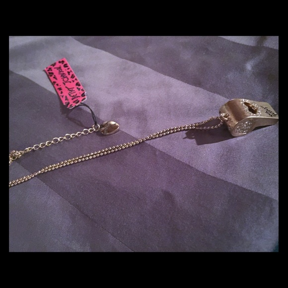 RETIRED "WHISTLE STOP" BETSEY JOHNSON NECKLACE