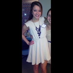 cream colored dress from Urban Outfitters