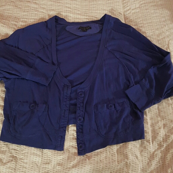 American Eagle royal blue cardigan