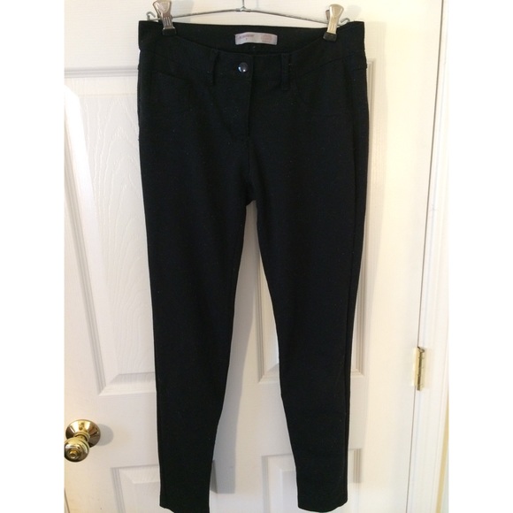 black low rise jeggings