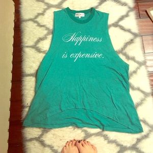 Wildfox "happiness is expensive" tank. FINAL
