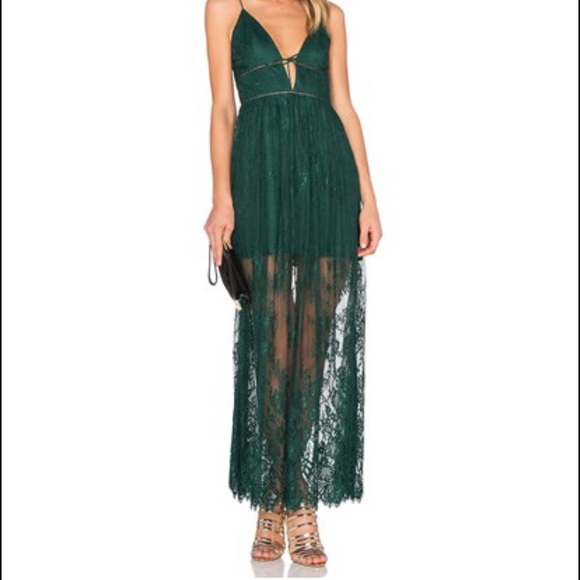 Gorgeous Emerald Lace dress worn just once!