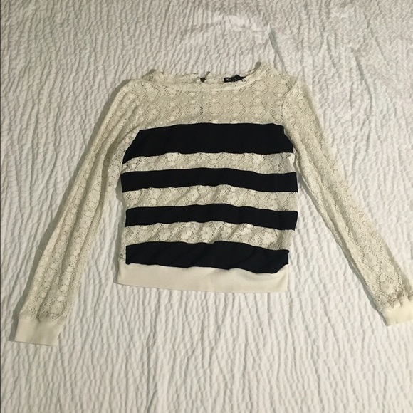 See through lace top