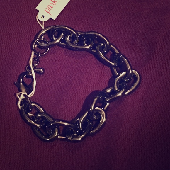 Black charm bracelet