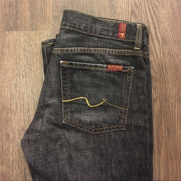 Seven for All Mankind Bootcut Denim Jeans sz 27 - Picture 1 of 4