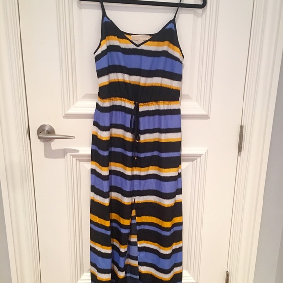 Michel Kors Striped Maxi Dress