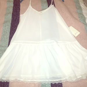 White detailed cami