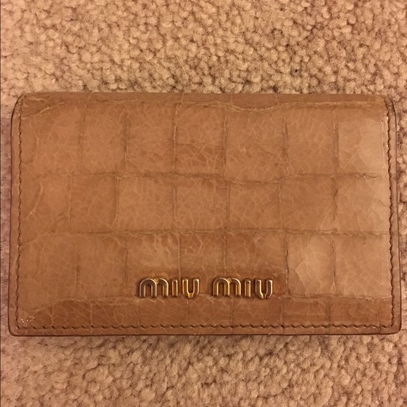 AUTHENTIC MIU MIU CARD CASE
