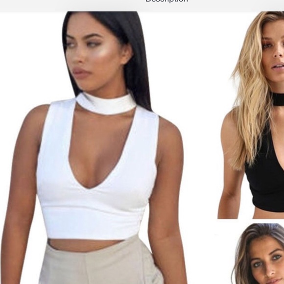 White Sexy Crop - Picture 2 of 5