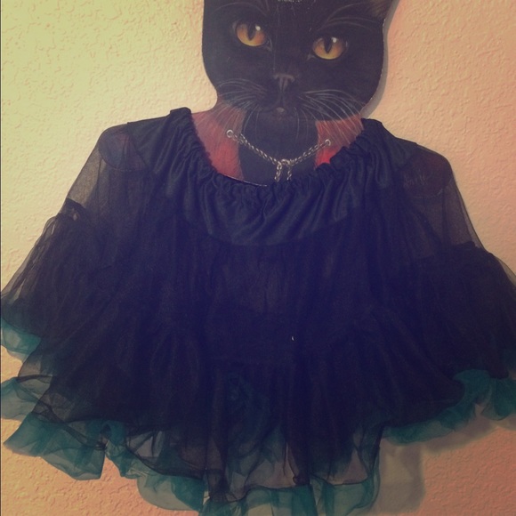 Black and teal tutu