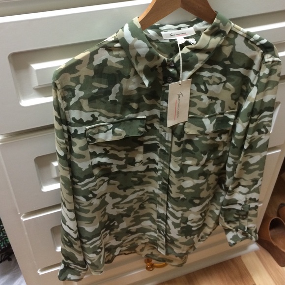 Sheer camo shirt