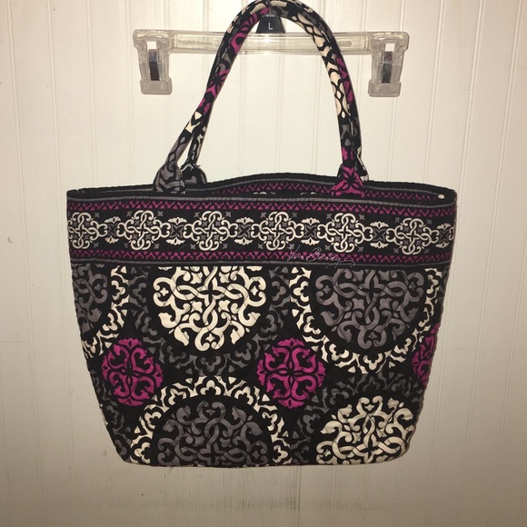 PINK GRAY WHITE Vera Mini Tote