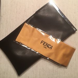 Fendi sunglass pouch & cloth