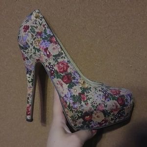 Floral High heels