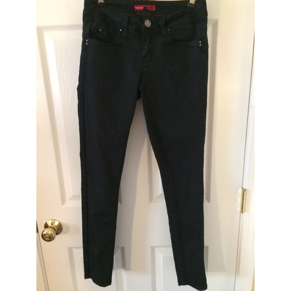 mid rise black skinny jeans
