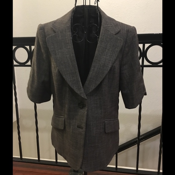The Limited grayish black quarter sleeve jacket