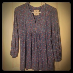Floral H&M 3/4 Sleeve Top