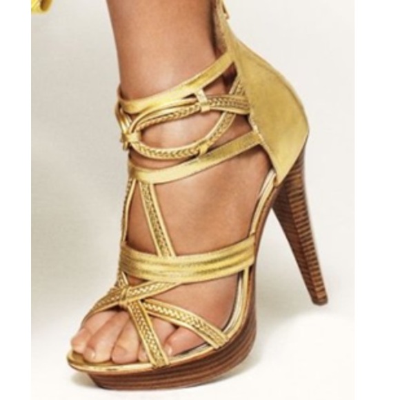 BEBE Rosario Gold Sandals Limited Edition - Picture 4 of 4