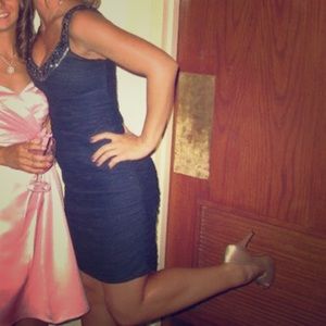 Gorgeous navy blue cocktail dress