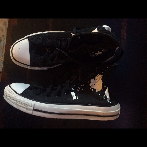 The doors black high top converse/bcbg top bundle
