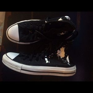 The doors black high top converse/bcbg top bundle