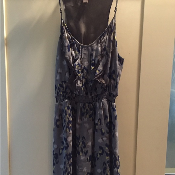 Gray print dress
