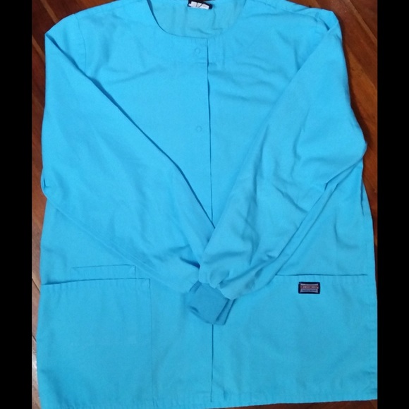 Turquoise Cherokee Scrubs Jacket