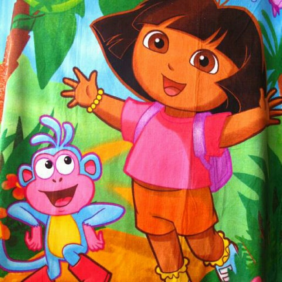 CARTOON SUPER SOFT CORAL FLEECE: DORA THE Explorer - Picture 3 of 4