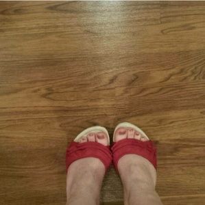 Charlotte Russe Red Wedges
