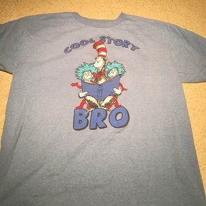 Cat in the hat "cool story bro" shirt!