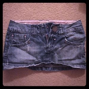 Mini Jean Skirt