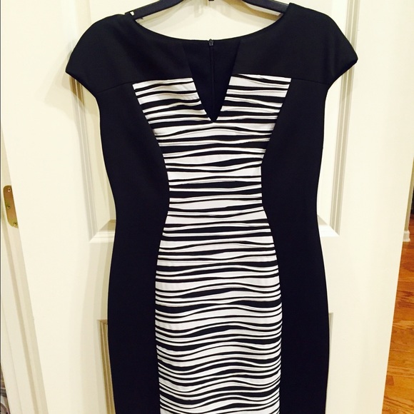 Connected Striped Colorblocked Sheath