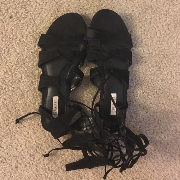 Lace up sandals