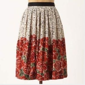Anthropologie Mid Creation Skirt