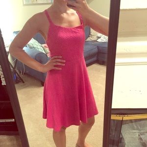 Hot pink dress