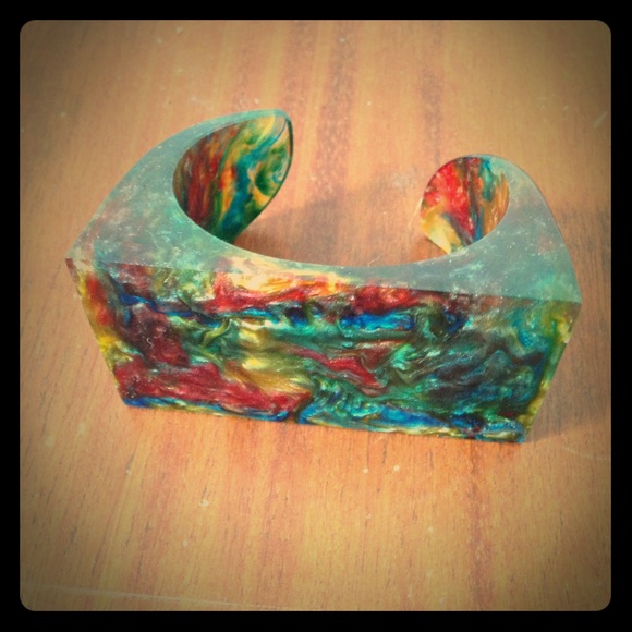 Marbled cuff bracelet