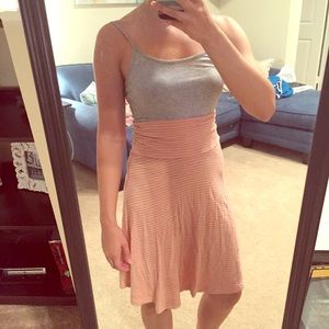 Pastel pink and gray Gap skirt