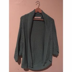 Teal ZARA Knit Sweater Throw-Over