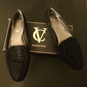 Vince Camuto black loafers