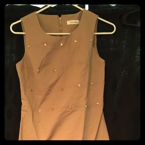 Calvin Klein Tan Dress