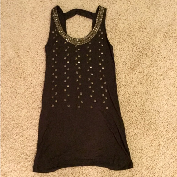 Forever 21 sleeveless studded tunic dress