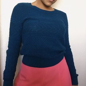 Blue Knit Sweater