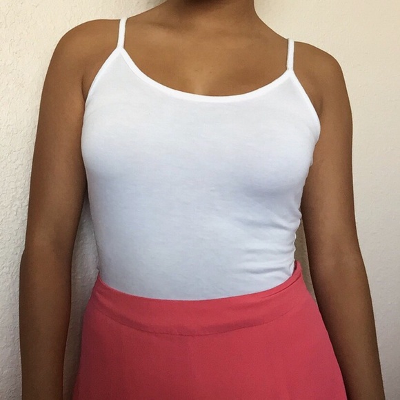 White spaghetti strap top