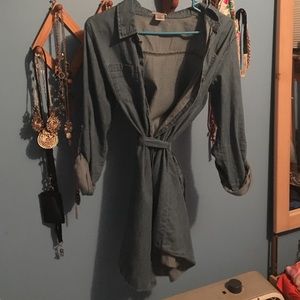 Long sleeve Jean dress with belt. Never worn!