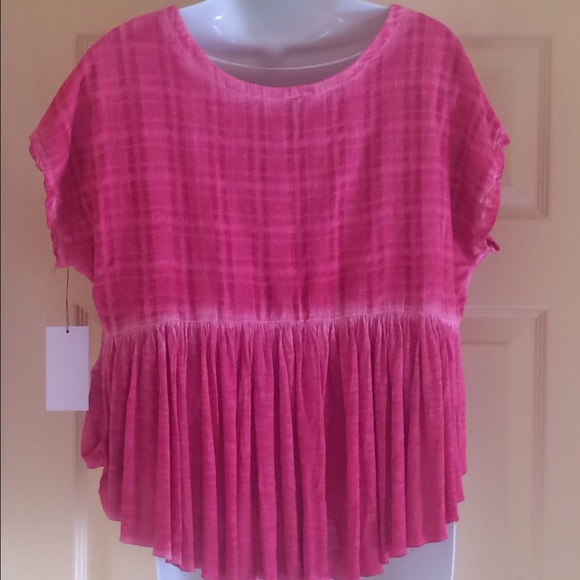 SALE‼️Summer Top Rasberry & Tyedyed - Picture 2 of 4