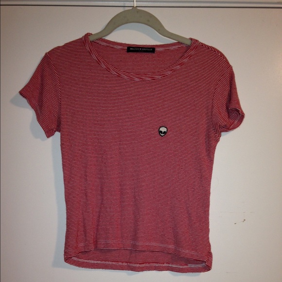 Striped alien brandy top (rare) - Picture 1 of 3