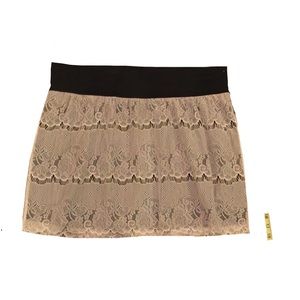 Lace and black skirt