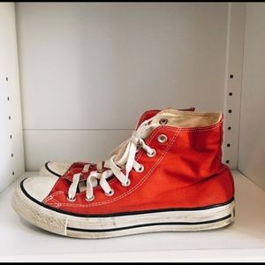 Red Hightop Converse