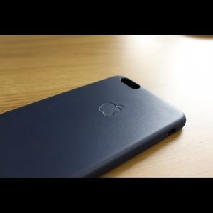 iPhone 6/6s plus leather phone case BLUE